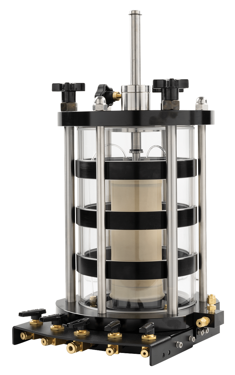 High-Pressure Triaxial Cell, 3" (76.2mm)